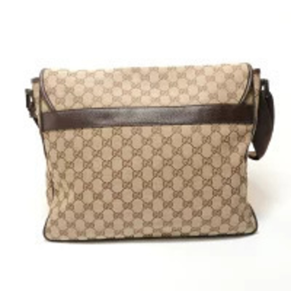 Gucci GG Canvas Shoulder Bag Beige Cream